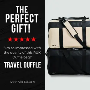 RuK Duffle - gift - review quote