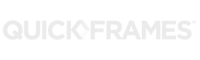 QUICKFRAMES logo in white on black